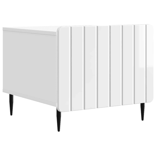 Mesa de Centro, Mesa baixa, com gaveta Branco Brilhante 49 x 50 x 42 cm