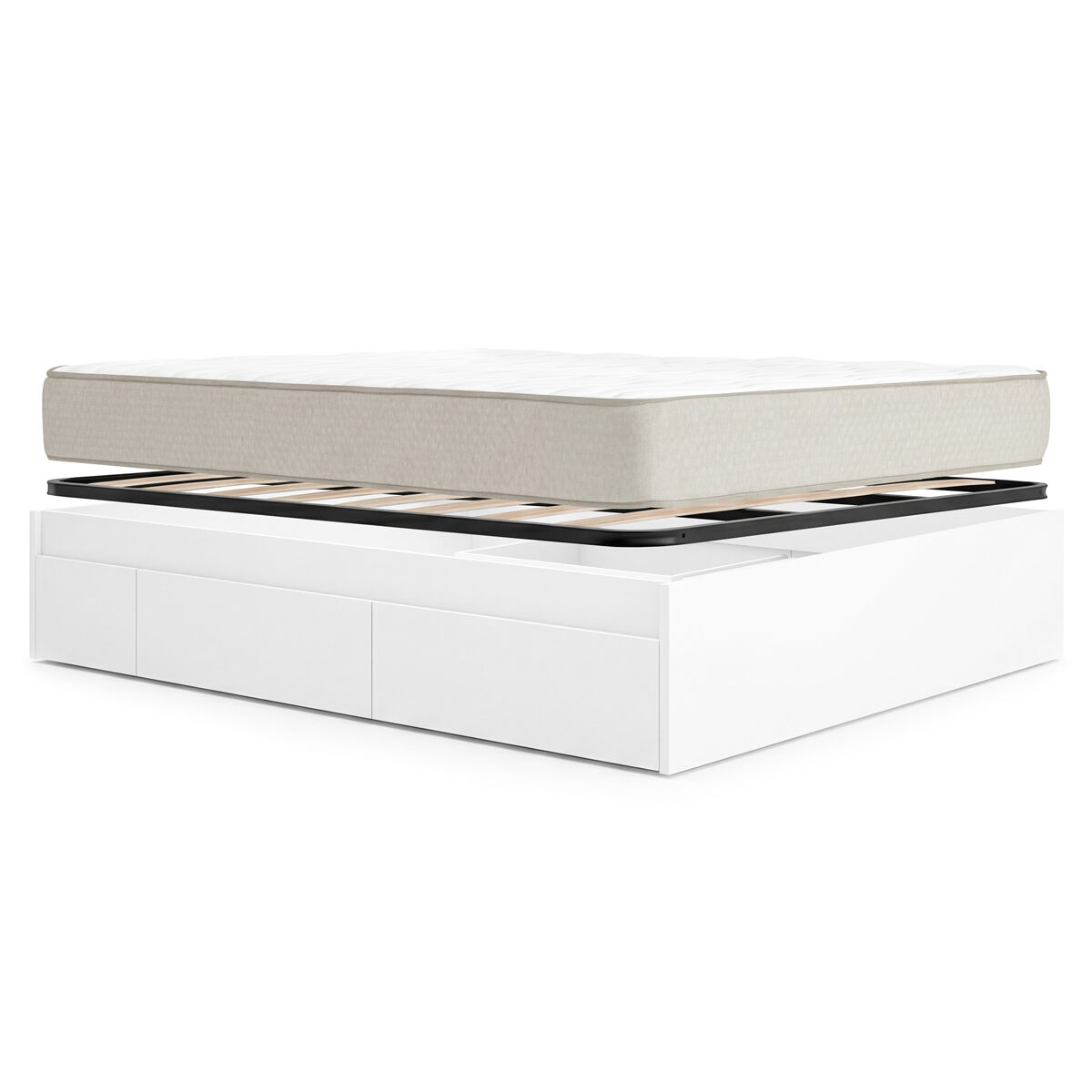 Pack Cama Alice, Colchón viscoelástico Nova Plus, Somier