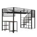Cama alta para niños Cama alta para niños Negro
