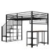 Cama alta para niños Cama alta para niños Negro
