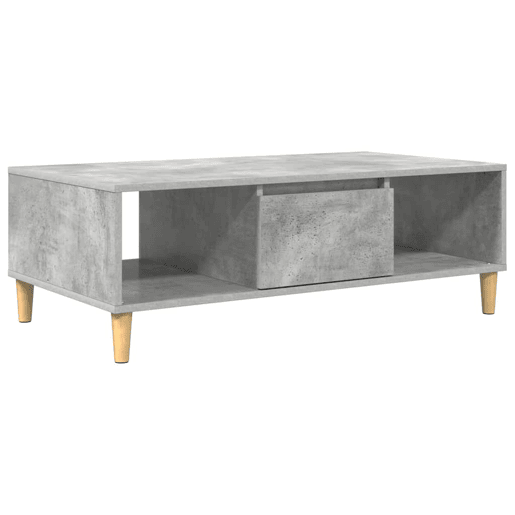 Mesa de Centro, Mesa baixa, Cinzento 102 x 55 x 35 cm Madeira processada Mesa de Centro, Mesa baixa, Cinzento 102 x 55 x 35 cm Madeira processada