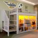 Cama alta para niños 255x95 Cama alta para niños 255x95 Blanco