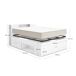 Pack Cama Lanka, cabecero, Colchón Nova Plus, Somier Pack Cama Lanka, cabecero, Colchón Nova Plus, Somier Blanco