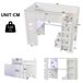 Cama alta para niños 204x101 Cama alta para niños 204x101 Blanco