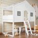 Cama alta para niños Cama alta para niños Blanco