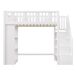 Cama alta para niños 95x253 Cama alta para niños 95x253 Blanco