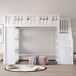 Cama alta para niños 95x253 Cama alta para niños 95x253 Blanco
