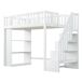 Cama alta para niños 95x253 Cama alta para niños 95x253 Blanco