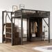 Cama alta para niños 255x145 Cama alta para niños 255x145 Negro