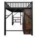 Cama alta para niños 255x145 Cama alta para niños 255x145 Negro