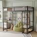 Cama alta para niños 95x204 Cama alta para niños 95x204 Blanco