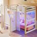 Cama alta para niños 204x143 Cama alta para niños 204x143 Natural/ Blanco