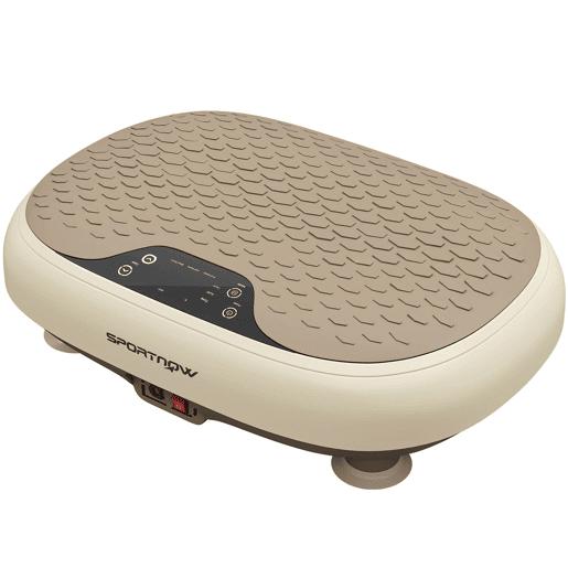 SPORTNOW Plataforma Vibratória 20 Velocidades 3 Programas Plataforma de Vibração Muscular 150W com Ecrã LED Comando à Distância Máquina para Exercício em Casa Emagrecimento Drenagem Linfática