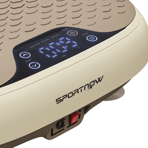 SPORTNOW Plataforma Vibratória 20 Velocidades 3 Programas Plataforma de Vibração Muscular 150W com Ecrã LED Comando à Distância Máquina para Exercício em Casa Emagrecimento Drenagem Linfática