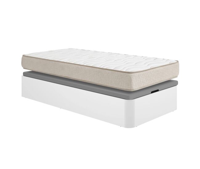 Pack ahorro juvenil canapé abatible round con colchón viscoelástico nova plus 105 x 190 cm