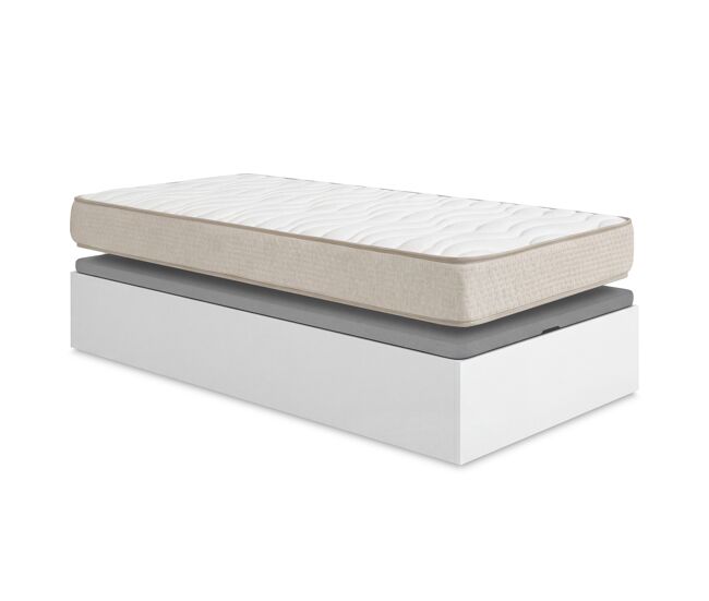 Pack ahorro juvenil canapé abatible nest con colchón viscoelástico nova plus 105 x 190 cm