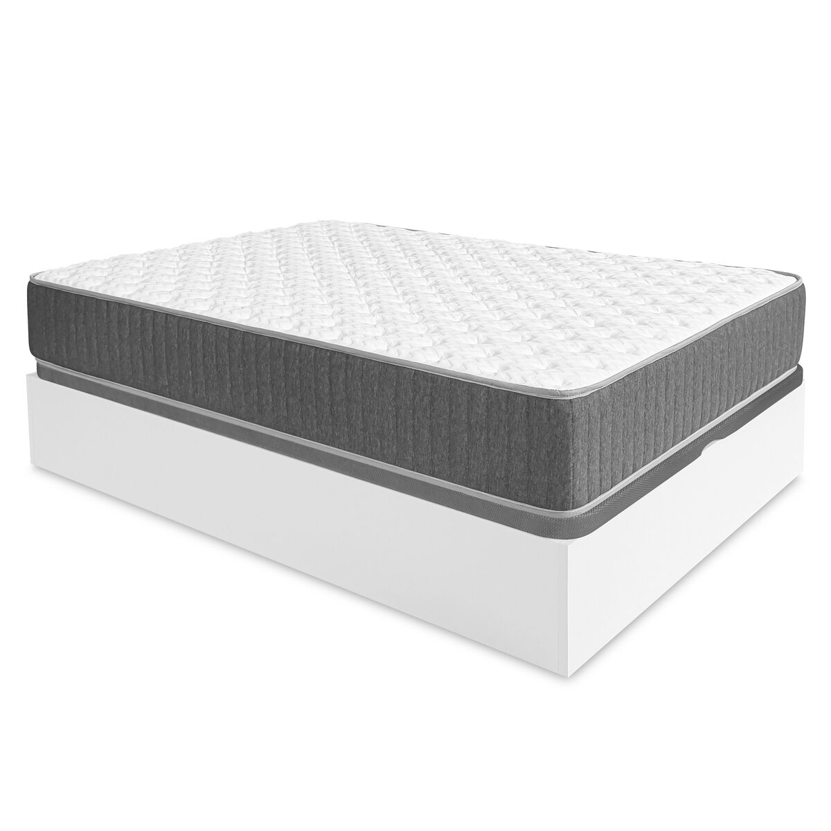 pack ahorro matrimonio canape abatible nest con colchon viscoelastico y muelles aurea 135 x 190 cm