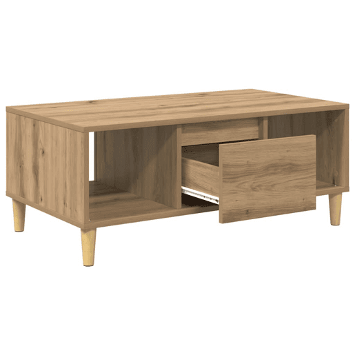 Mesa de Centro, Mesa baixa, com gaveta Carvalho Artesanal 90 x 50 x 26,5 cm