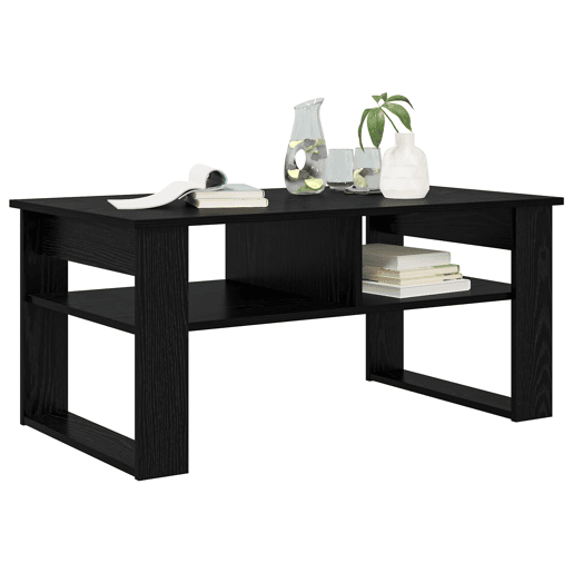 Mesa de Centro, Mesa baixa, com armazenamento Carvalho Preto 96 x 54 x 44 cm