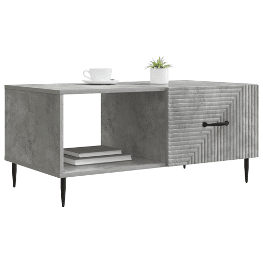 Mesa de Centro, Mesa baixa, Cinzento Cimento 90 x 50 x 40 cm