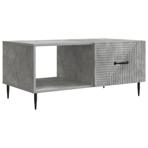 Mesa de Centro, Mesa baixa, Cinzento Cimento 90 x 50 x 40 cm