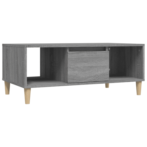 Mesa de Centro, Mesa baixa, 90x50x36,5 cm derivados madeira cinzento sonoma