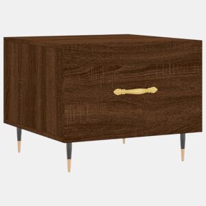 Mesa de Centro, Mesa baixa, 50x50x40 cm derivados madeira carvalho castanho