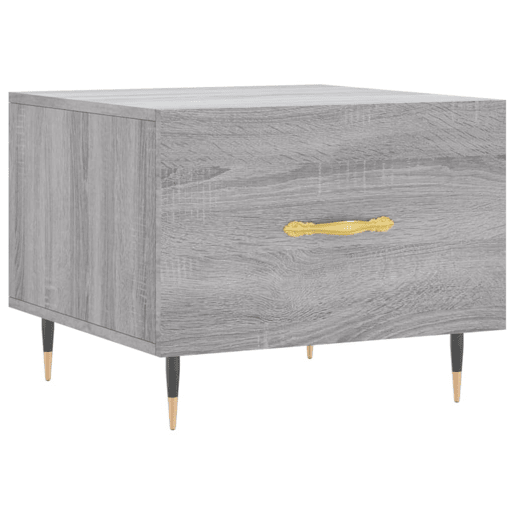 Mesa de Centro, Mesa baixa, 50x50x40 cm derivados madeira sonoma cinza