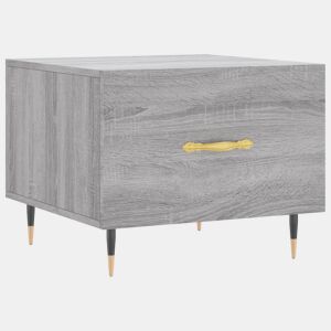 Mesa de Centro, Mesa baixa, 50x50x40 cm derivados madeira sonoma cinza