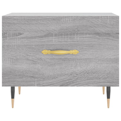 Mesa de Centro, Mesa baixa, 50x50x40 cm derivados madeira sonoma cinza