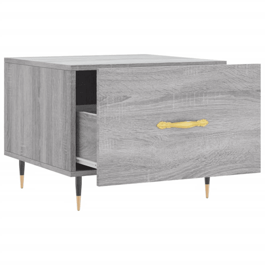 Mesa de Centro, Mesa baixa, 50x50x40 cm derivados madeira sonoma cinza