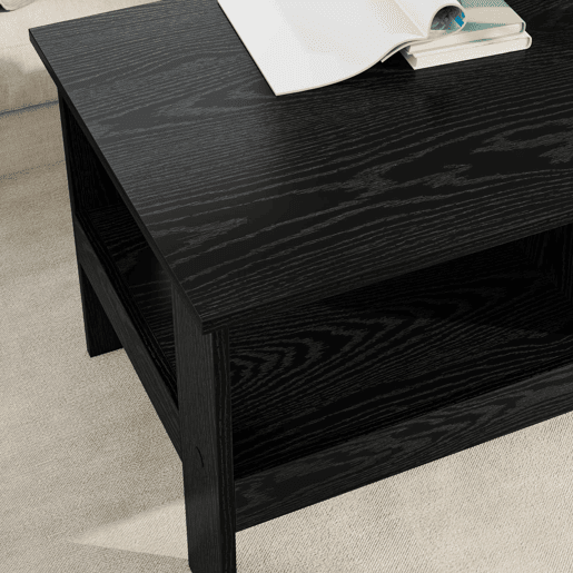 Mesa de Centro, Mesa baixa, Carvalho Preto 90 x 50 x 45 cm