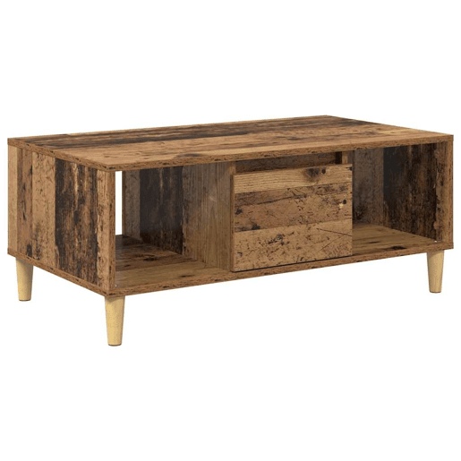 Mesa de Centro, Mesa baixa, com gaveta Madeira Antiga 90 x 50 x 26,5 cm