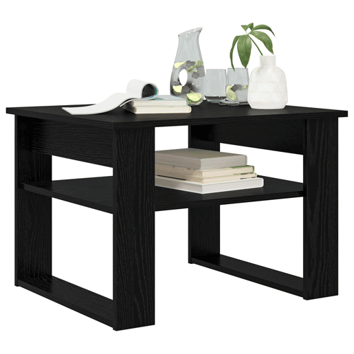 Mesa de Centro, Mesa baixa, com armazenamento Carvalho Preto 64 x 54 x 44 cm