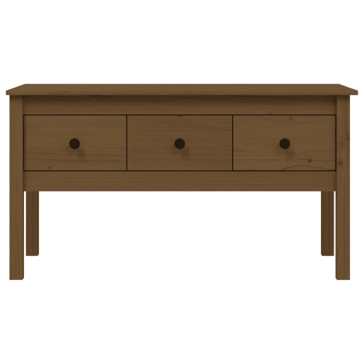 Mesa de Centro, Mesa baixa, 102x49x55 cm pinho maciço castanho mel