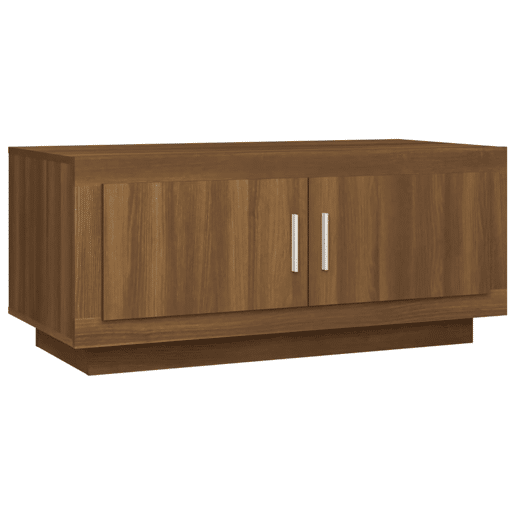 Mesa de Centro, Mesa baixa, 102x50x45 cm derivados madeira carvalho castanho