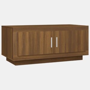 Mesa de Centro, Mesa baixa, 102x50x45 cm derivados madeira carvalho castanho