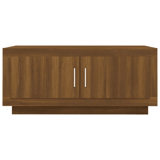 Mesa de Centro, Mesa baixa, 102x50x45 cm derivados madeira carvalho castanho