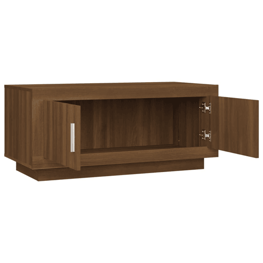 Mesa de Centro, Mesa baixa, 102x50x45 cm derivados madeira carvalho castanho