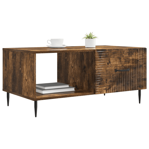 Mesa de Centro, Mesa baixa, Carvalho Fumado 90 x 50 x 40 cm