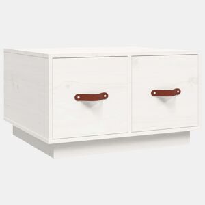 Mesa de Centro, Mesa baixa, 60x53x35 cm pinho maciço branco