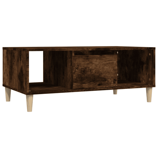 Mesa de Centro, Mesa baixa, 90x50x36,5 cm derivados madeira carvalho fumado