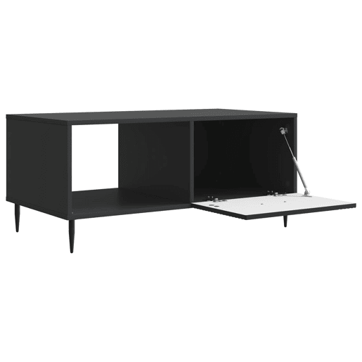 Mesa de Centro, Mesa baixa, Preto 90 x 50 x 40 cm Derivados de Madeira