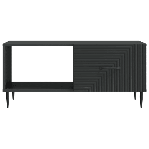 Mesa de Centro, Mesa baixa, Preto 90 x 50 x 40 cm Derivados de Madeira