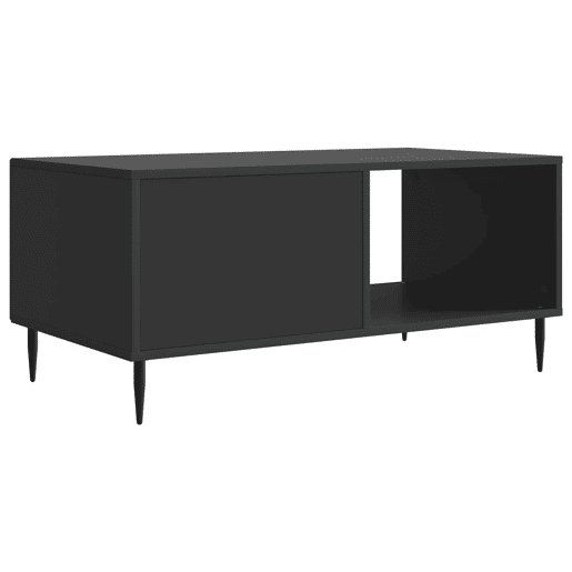 Mesa de Centro, Mesa baixa, Preto 90 x 50 x 40 cm Derivados de Madeira
