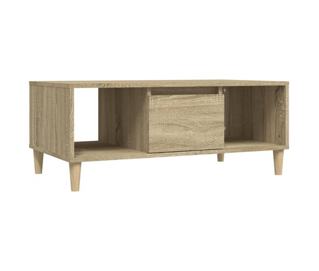 Mesa de café - mesa de centro madera contrachapada roble sonoma 90x50x36,5 cm