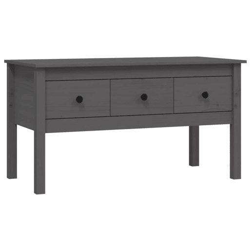 Mesa de Centro, Mesa baixa, 102x49x55 cm pinho maciço cinza