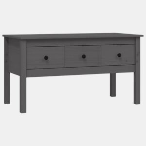 Mesa de Centro, Mesa baixa, 102x49x55 cm pinho maciço cinza