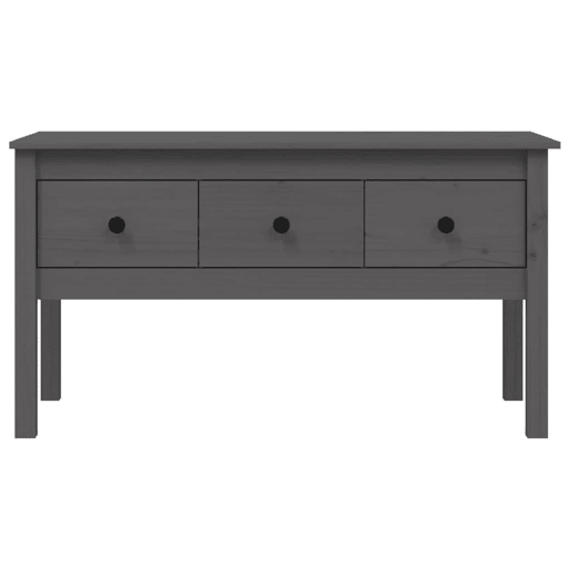 Mesa de Centro, Mesa baixa, 102x49x55 cm pinho maciço cinza