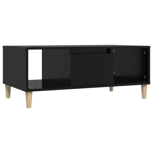Mesa de Centro, Mesa baixa, 90x50x36,5 cm derivados de madeira preto